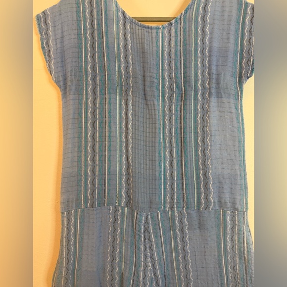 Ace & Jig Blue Striped Jumpsuit Pants Romper XS See pix! Anthropologie - Picture 6 of 7